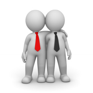 3D Character is Businessman - These business men are partner
